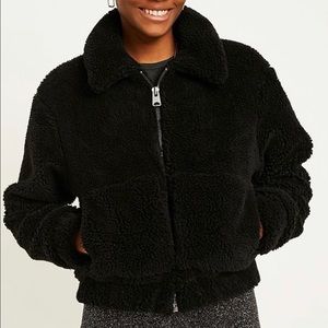 Urban Outfitters Cropped Teddy Jacket - Size S